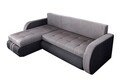 Обръщащ се разтегателен ъгъл Siena Duo Anthracite/Grey 243x141x81 см с  място  за съхранение