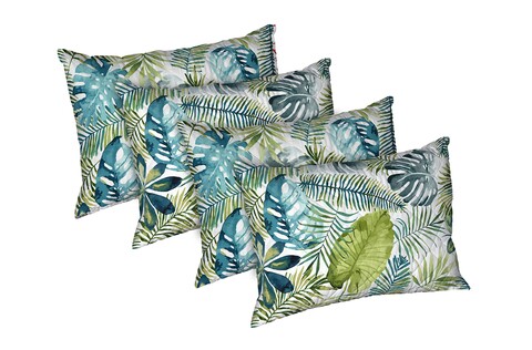 Комплект 4 възглавници Jungle, капитониран микрофибър Alcam, 50x70 см