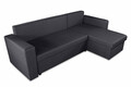 Обръщащ се разтегателен ъгъл Napoli Grey, с  място  за съхранение, 247x148x78 см