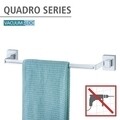 Поставка за кърпи, Wenko, Uno Quadro Vacuum-Loc®, 60,5 x 6 x 5 см, неръждаема стомана/пластмаса