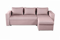 Обръщащ се разтегателен ъгъл Napoli Grey, с  място  за съхранение, 247x148x78 см