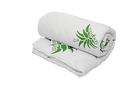 Капитонирана микрофибърна завивка Aloe Vera Essence, 140x200 cm, 250g/m2