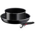 Комплект за готвене от 3 части, Tefal, Ingenio Easy Cook & Clean Beginner, алуминий