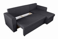 Обръщащ се разтегателен ъгъл Napoli Grey, с  място  за съхранение, 247x148x78 см