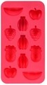 Формички за сладолед Fruits, 19.5x10.5x1.5 см, силиконови, червени