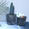 Комплект от 2 коша за съхранение Mika, Compactor, лилав, сив