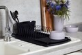 Отцедник за съдове, Wenko, Basic Black, 26,5 x 11 x 47,5 см, метал