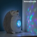 Плюшен таралеж с проектор за бял шум и нощна лампа InnovaGoods Spikey, 16x19x15 cm