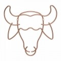 Декоративна опора за стена Buffalo, Metaltex, 32 x 34 см, неръждаема стомана, мед